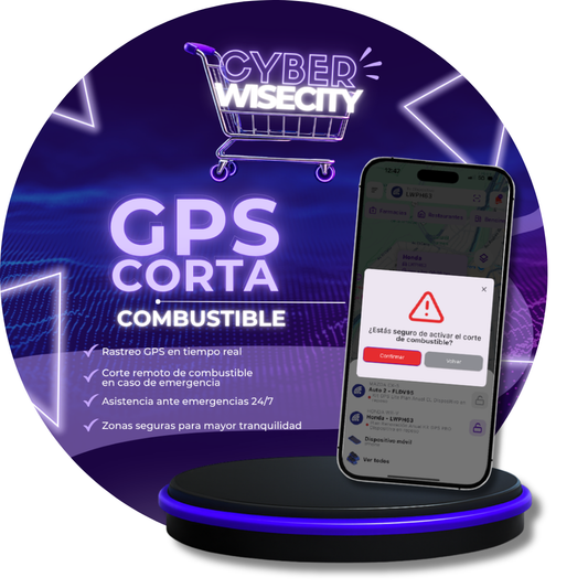 ⚡ CYBER WISECITY: GPS para Auto con Corte de Combustible WiseCity | Plan Anual | 30%OFF
