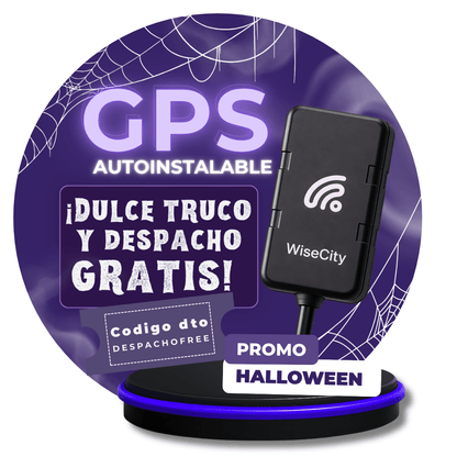 GPS Autoinstalable para Auto WiseCity | Despacho Gratis 🎃 Código Halloween: DESPACHOFREE | Plan Anual - WiseCity Chile