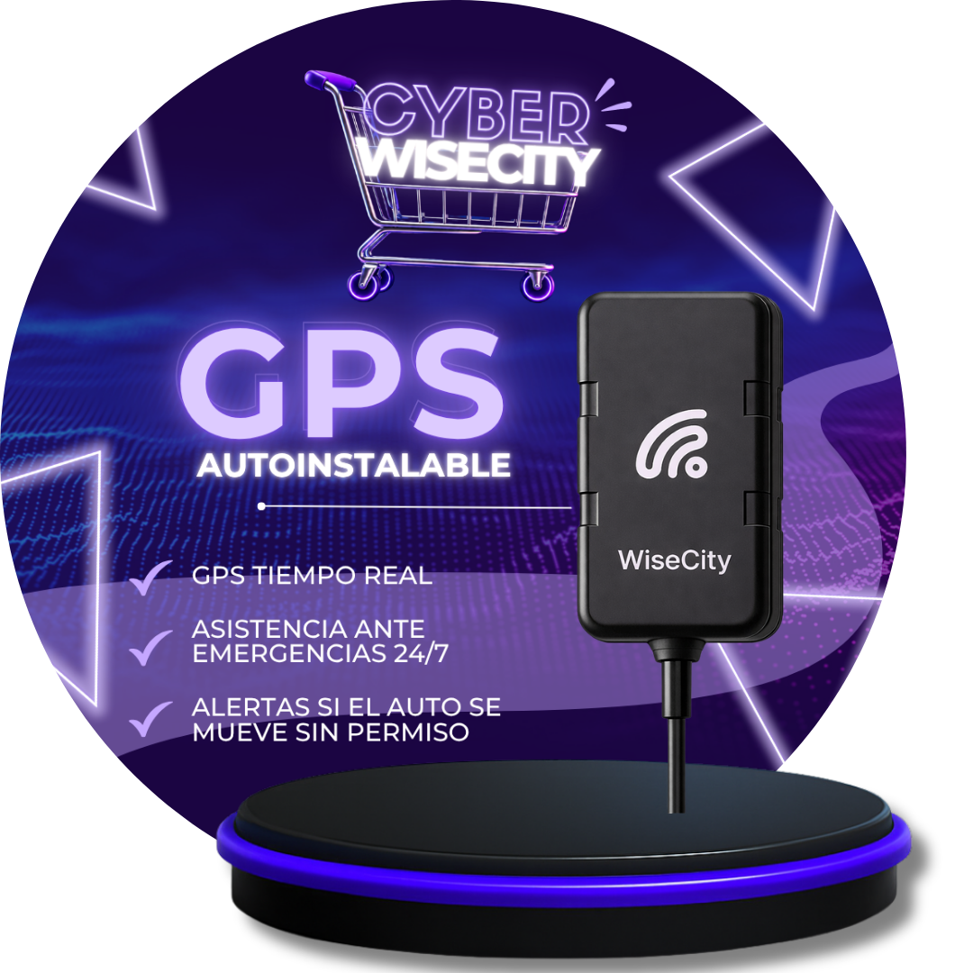 ⚡ CYBER WISECITY: GPS Autoinstalable para Auto WiseCity | Plan Anual | 30%OFF