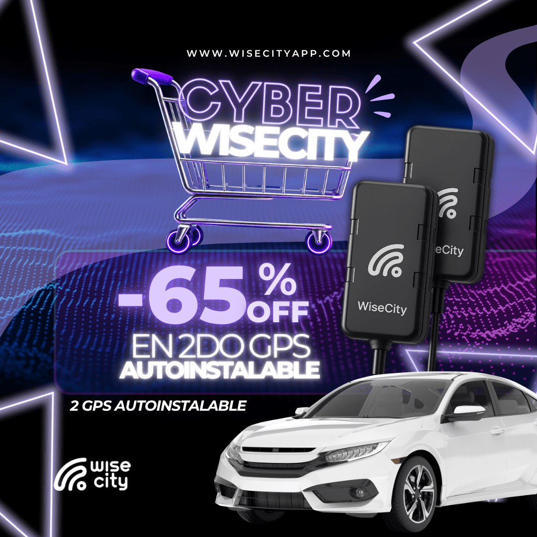 ⚡ CYBER WISECITY: Pack 2 GPS WiseCity Autoinstalables | Plan Anual | 65%OFF - WiseCity Chile
