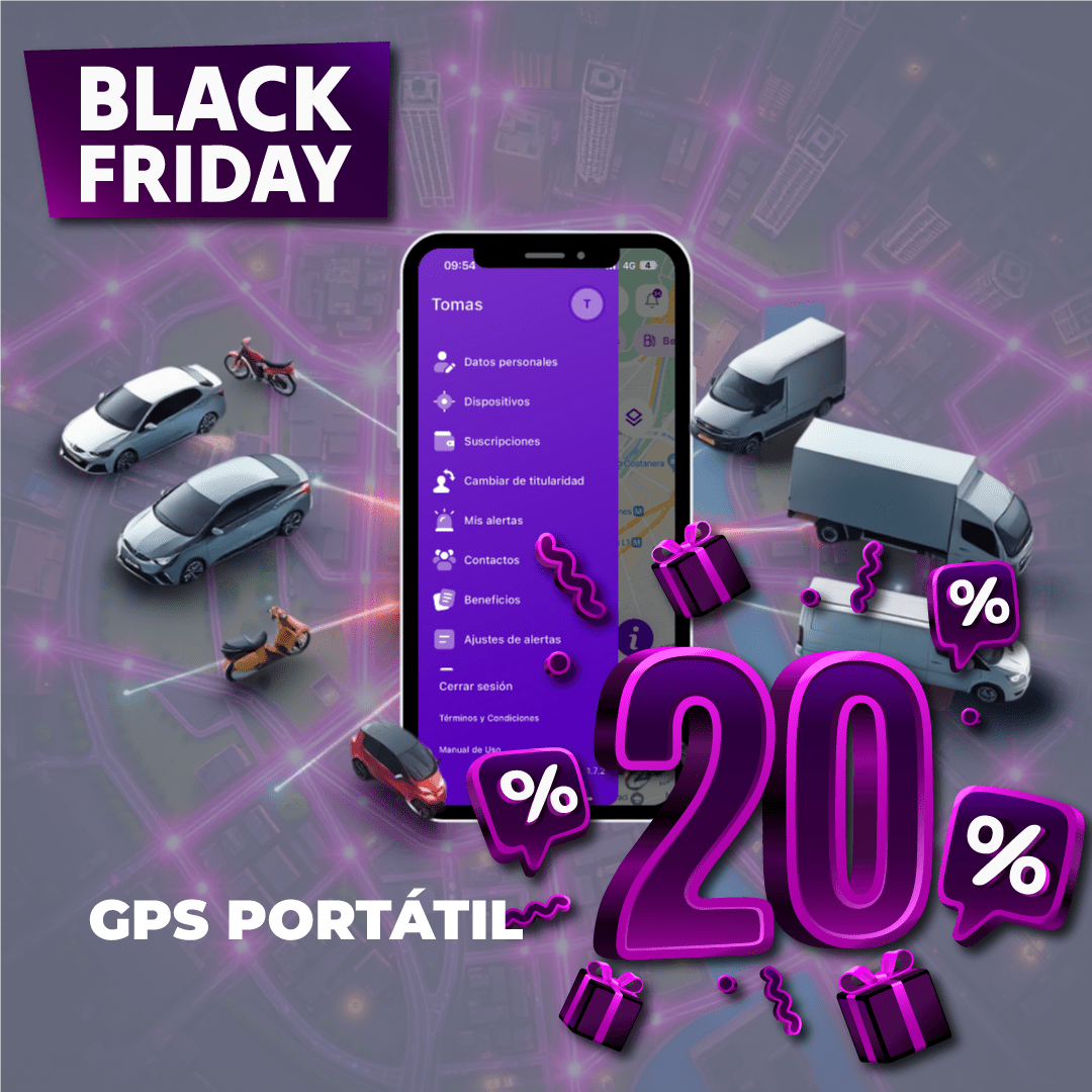 WiseCity GPS portátil e imantable, 20%OFF en Plan anual - Oferta Black - WiseCity Chile