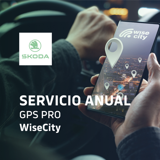 Servicio Anual GPS PRO WiseCity  - SKODA Chile